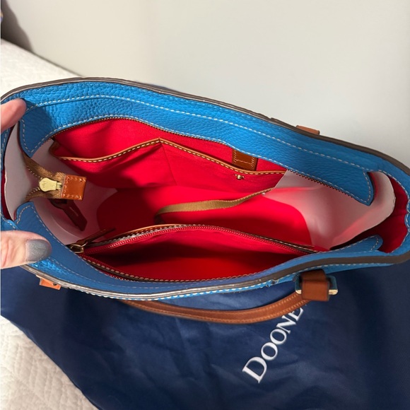 Dooney & Bourke Blue Medium Pebble Tote NEW - Picture 3 of 3